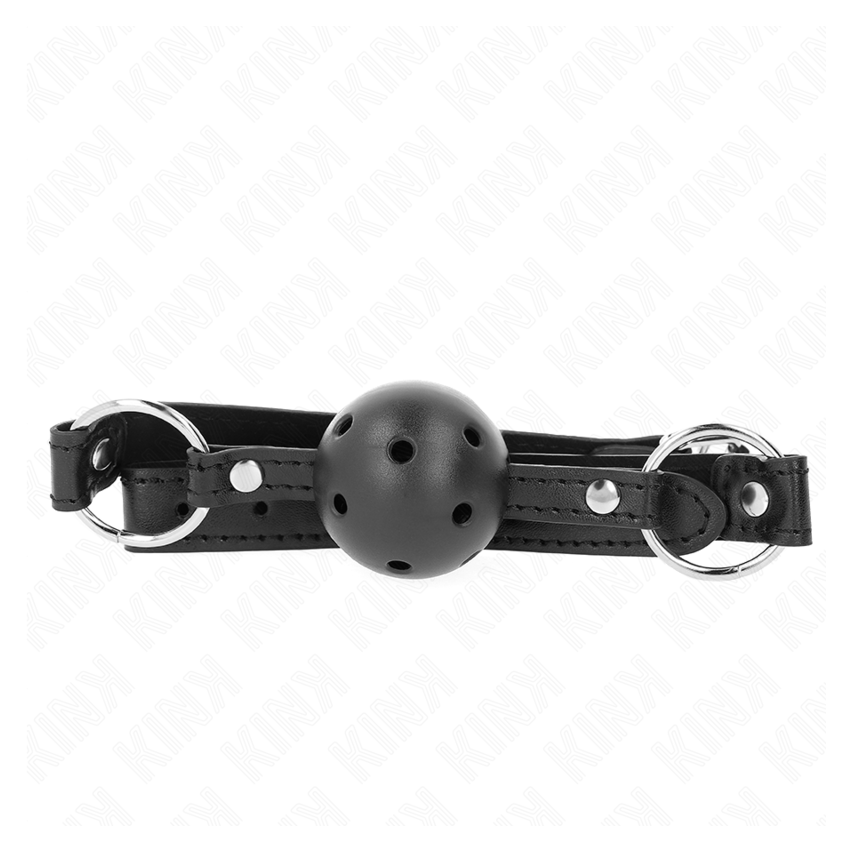 Kink - Hollow Hard Black Ball 4.5 Cm Gag Model 1 63.5 X 2 Cm