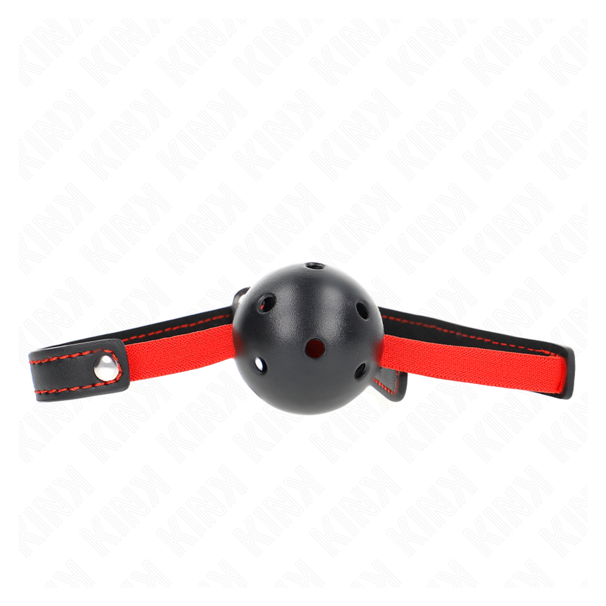 Kink - Hollow Hard Mouth 4.5 Cm Gag With Elastic Belt 56 X 1.5 Cm