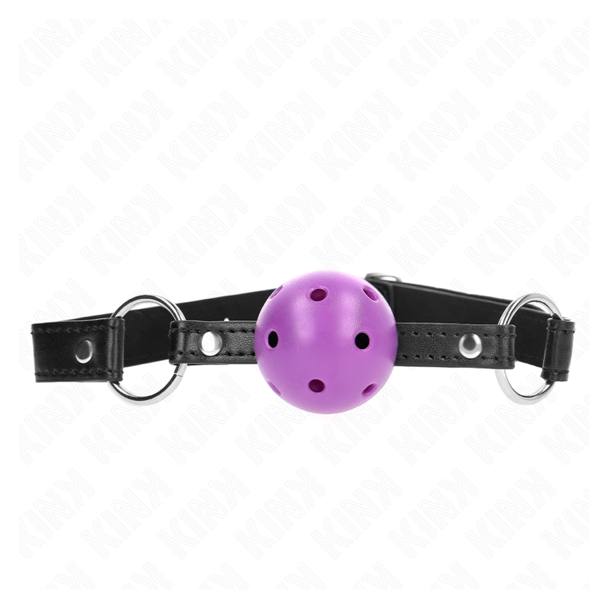 Kink - Hollow Hard Purple Ball 4.5 Cm Gag 63.5 X 2 Cm