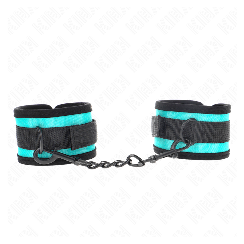 Kink - Hook And Loop Nylon Bind Wrist Restraints Black-blue Adjustable 18-32 Cm X 5 Cm