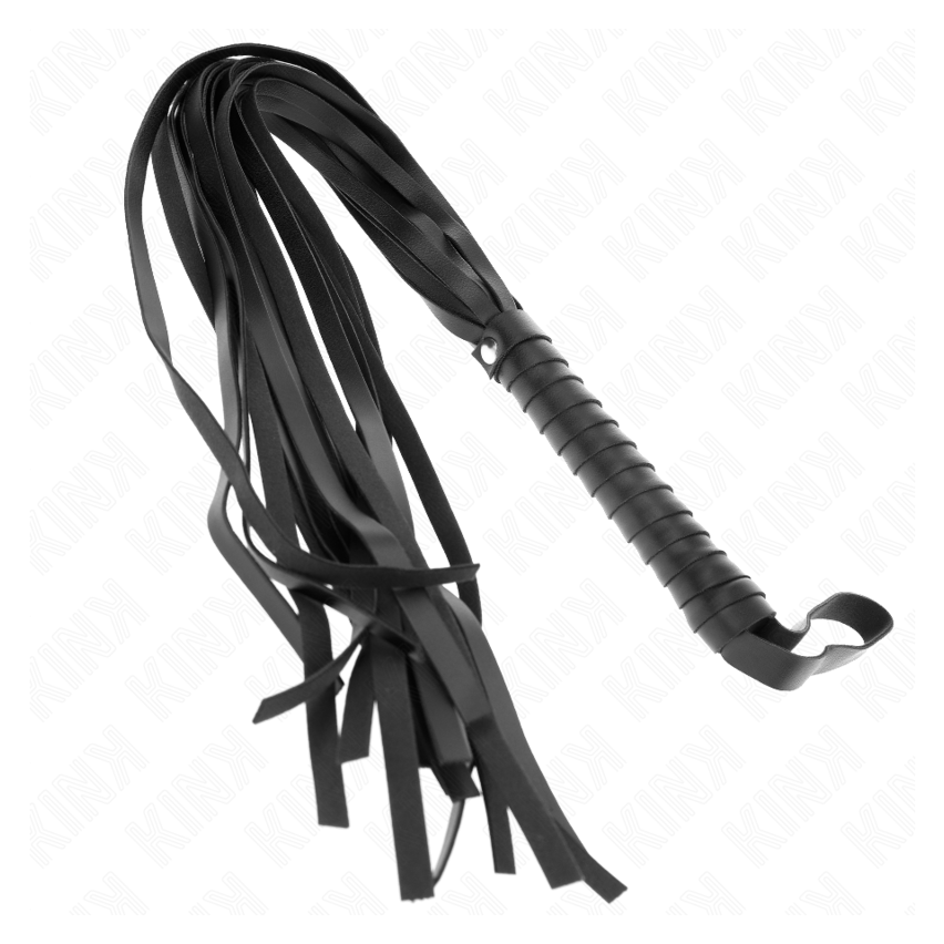 Kink - Negro Short Handle Long Tail Whip 70 Cm