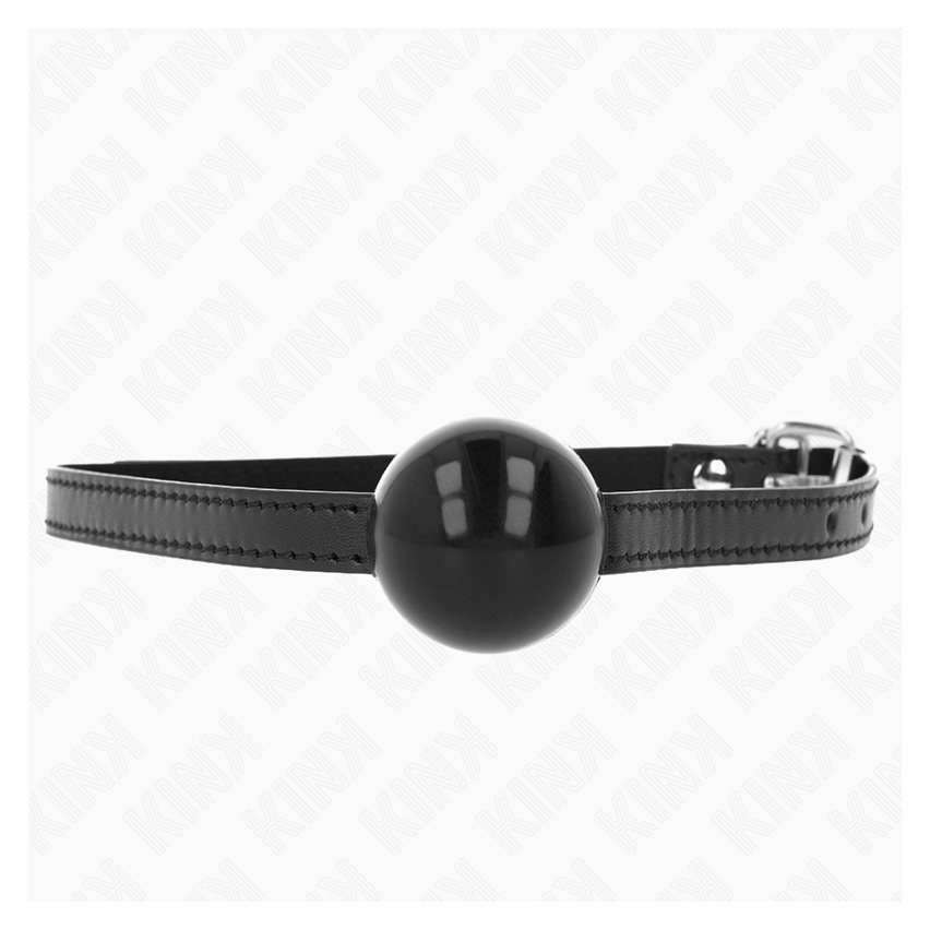 Kink - Black Single Solid Ball 4 Cm Gag 65 X 1.5 Cm