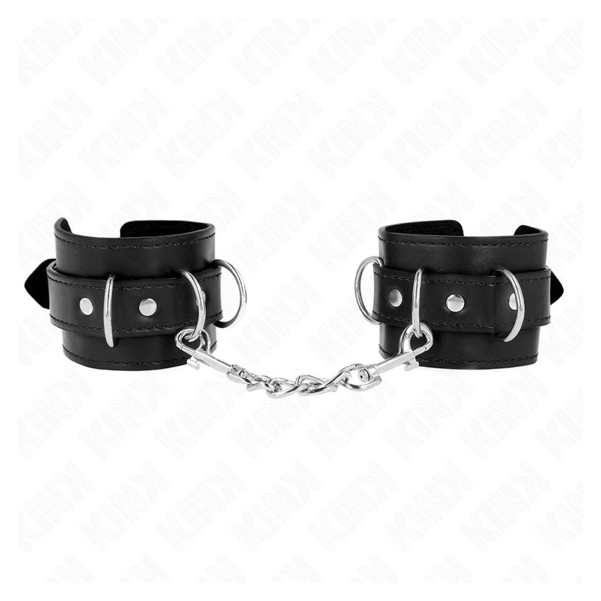 Kink - 3 D-ring Wrist Restraints Adjustable Black 17.5-25 Cm X 6 Cm