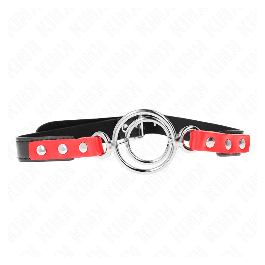 Kink - Gag With Multiple O-rings 4 / 4.8 Cm Red 38 X 56 Cm