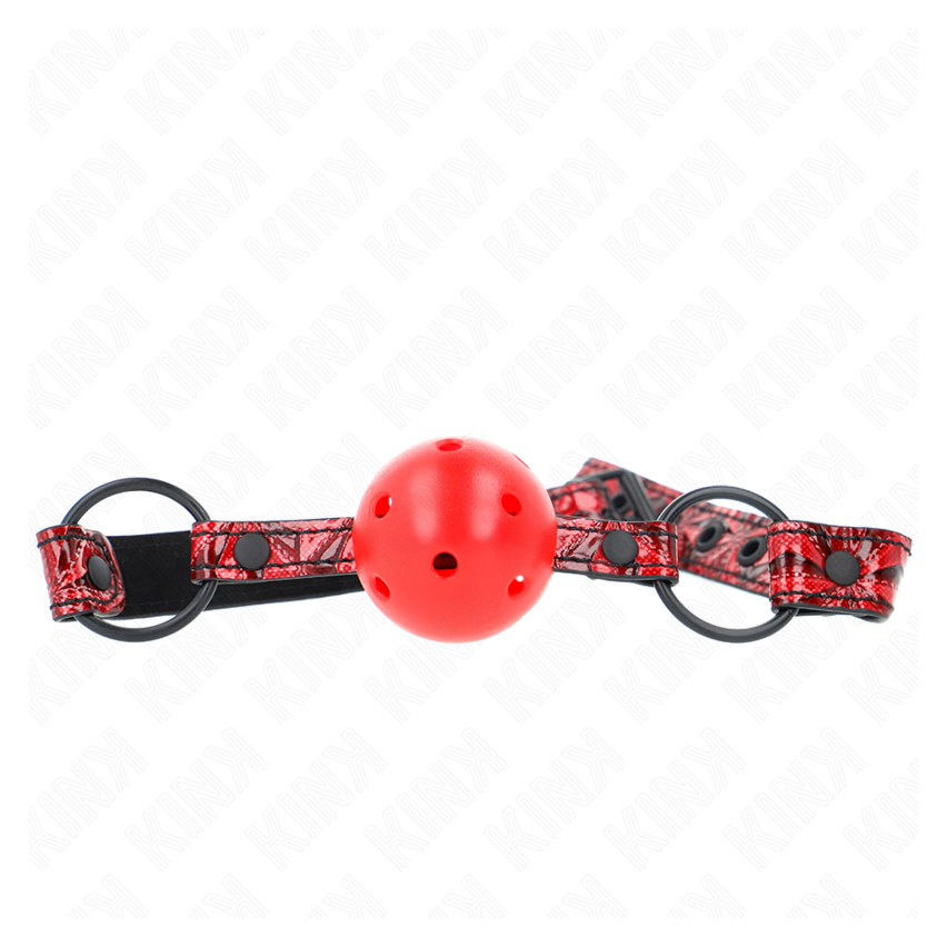 Kink - Diamond Pattern Ball 4.5 Cm Gag Model 1 64.5 Cm Adjustable 42-60 Cm