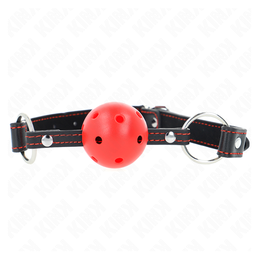 Kink - Hollow Hard Red Ball Gag Model 2 65 X 2.5 Cm