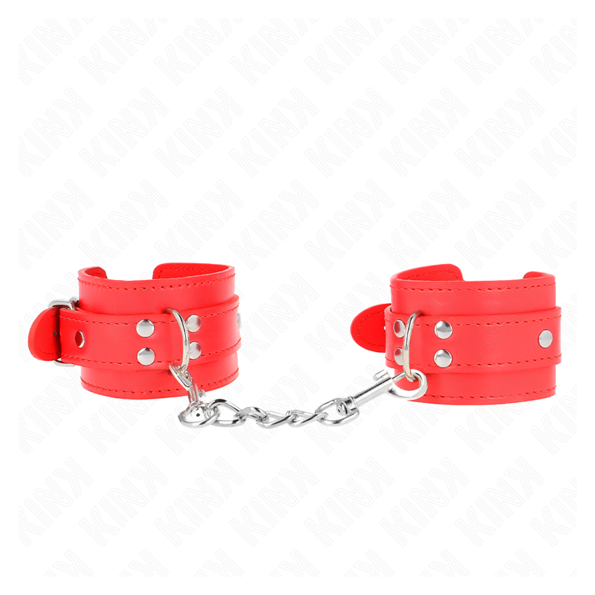 Kink - Simple Wrist Restraints Red Adjustable 20-23 Cm X 5.5 Cm