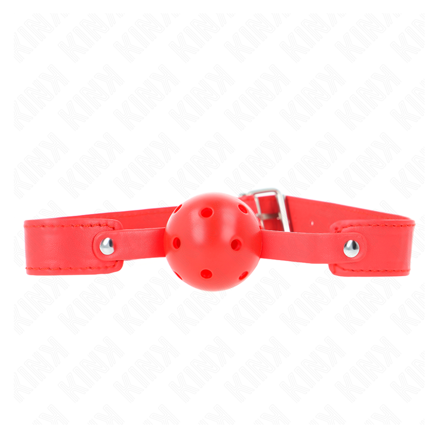 Kink - Red Breathable Ball 4.5 Cm Gag 65 X 2.5 Cm