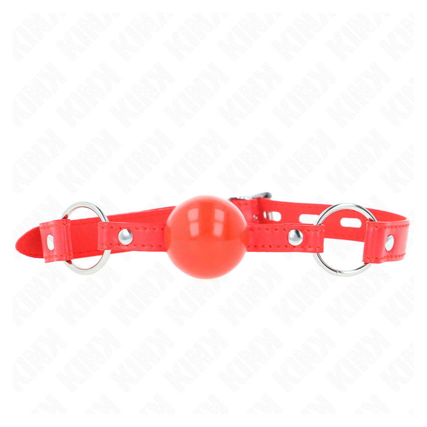 Kink - Tpe Ball 4 Cm Gag With Rojo Lock 60 X 2 Cm