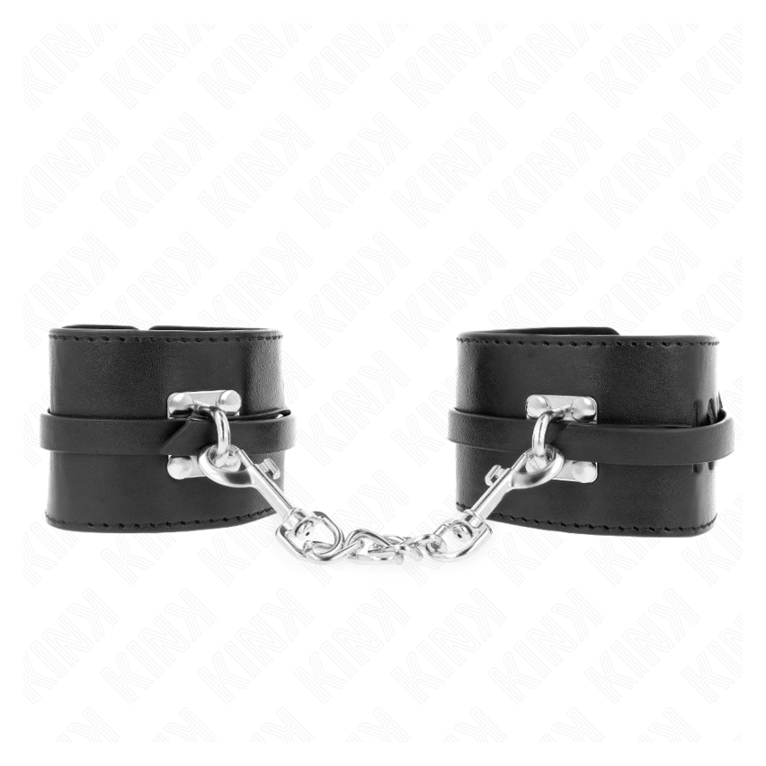 Kink - Deluxe Locking Wrist Restraints Black Adjustable 14.5-21 Cm X 6 Cm