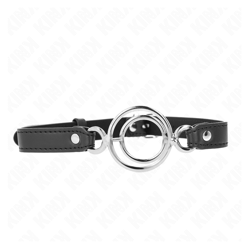 Kink - Gag With Multiple O-rings 5 Cm Black 63 X 2.5 Cm