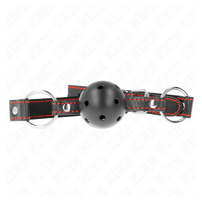 Kink - Hollow Hard Black Ball Gag Model 2 65 X 2.5 Cm