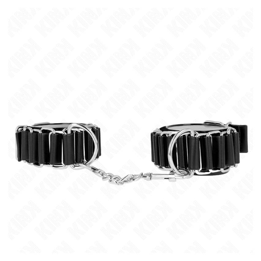 Kink - Hinge-like Thin Wrist Restraints Black Adjustrable 16-22 Cm X 3.5 Cm