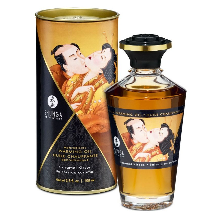 Shunga - Massage Oil With Heat Effect Caramel Flavor 100 Ml