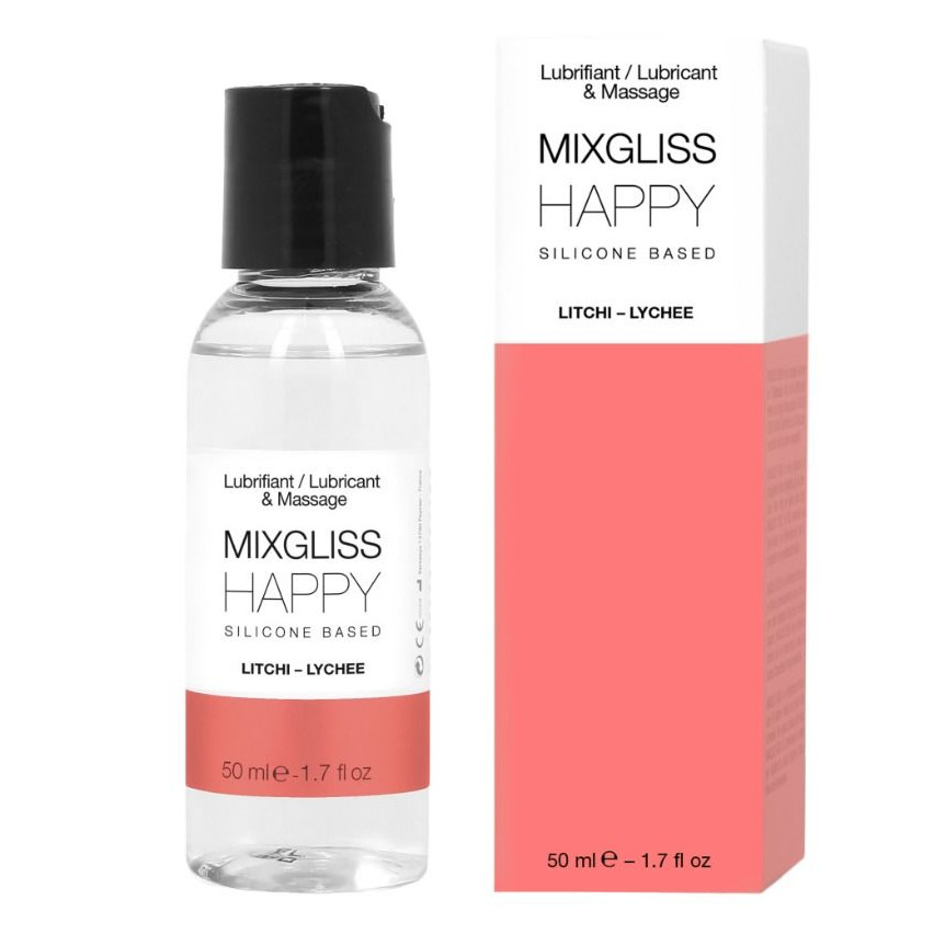 Mixgliss - Happy Litchi Silicone Lubricant 50 Ml