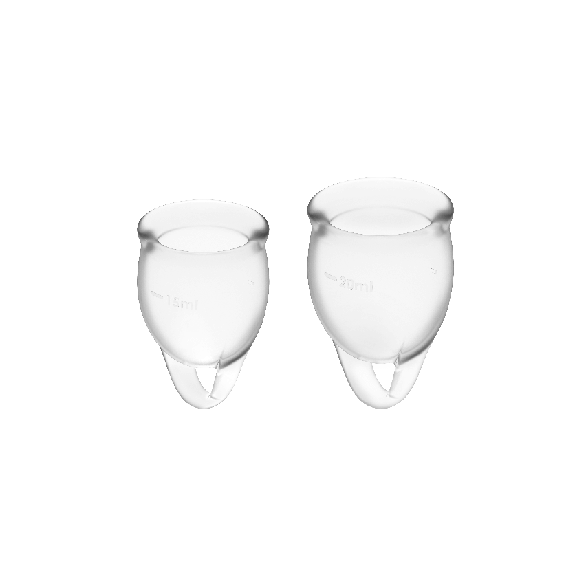 Satisfyer - Feel Confident Menstrual Cup Clear 15 + 20 Ml