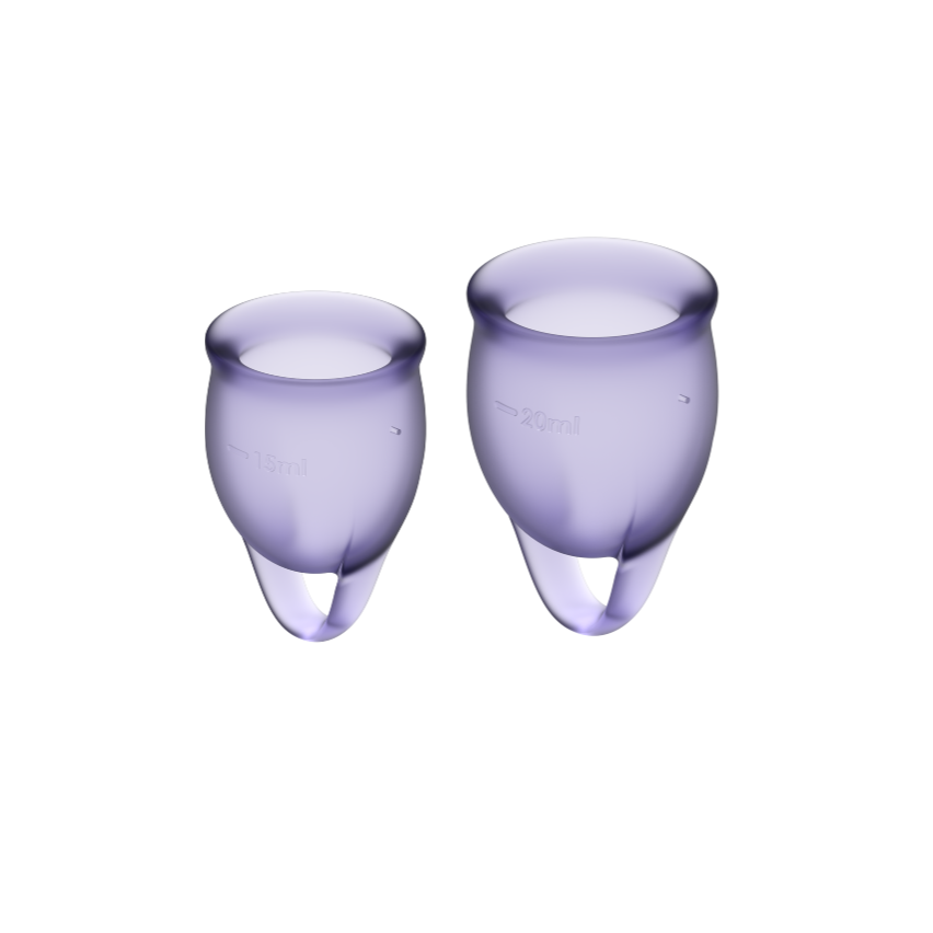 Satisfyer - Feel Confident Menstrual Cup Purple 15 + 20 Ml