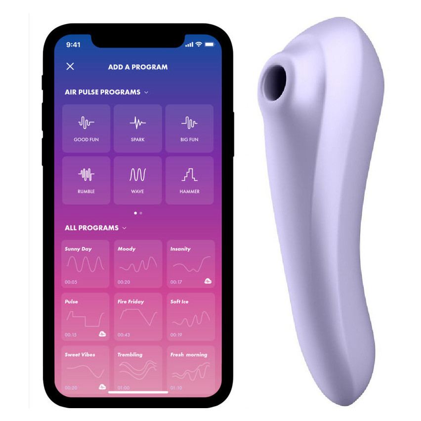 Satisfyer - Dual Pleasure Air Pulse Vibrator Mauve