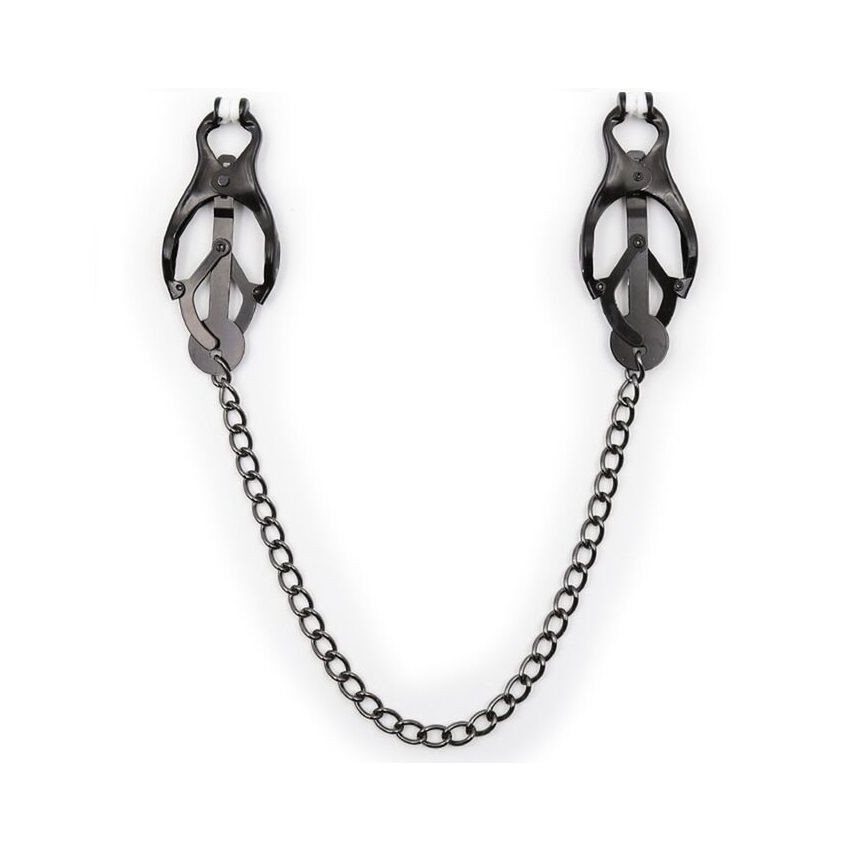 Ohmama Fetish - Japanese Nipple Clamps With Black Chain