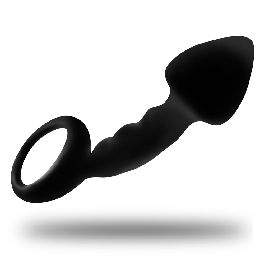 Ohmama - Ribbed Anal Plug With Ring