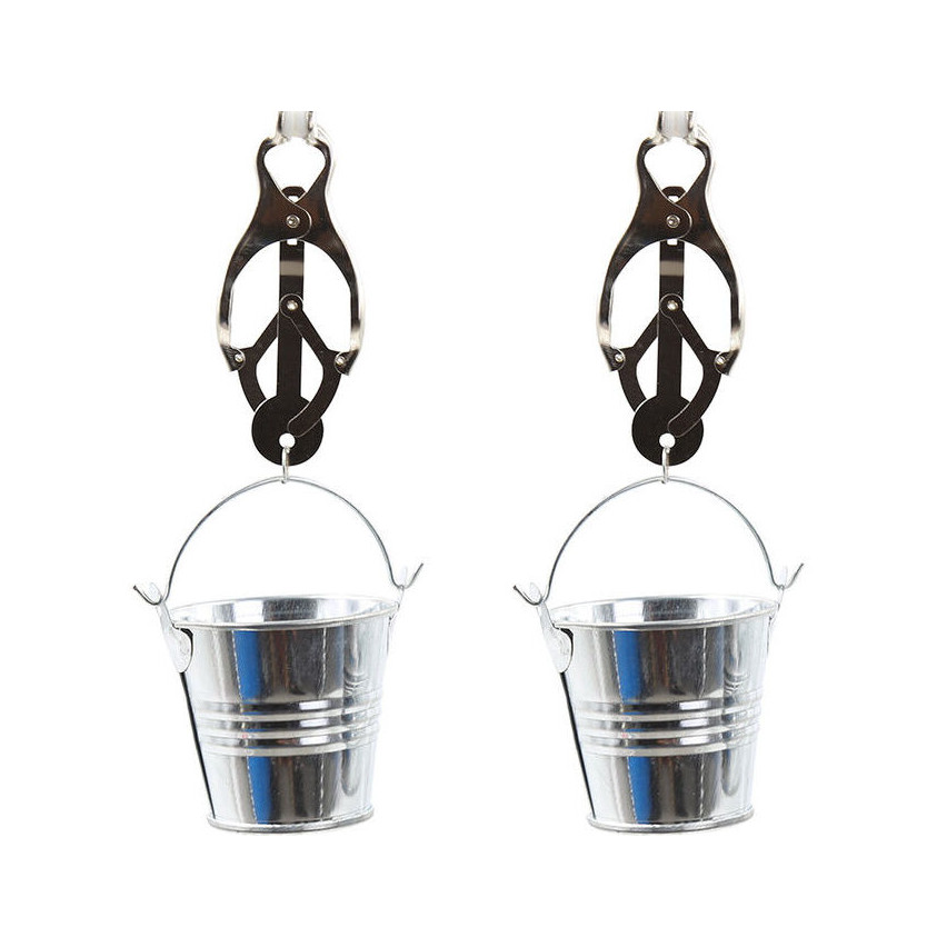 Ohmama Fetish Nipple Clamps With Buckets