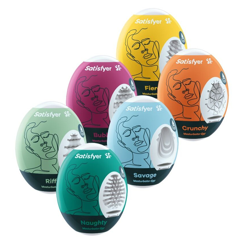 Satisfyer - Masturbator Eggs 6 Units Set