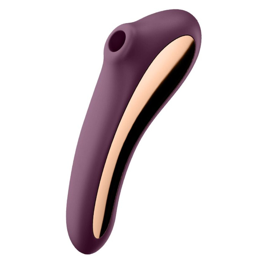 Satisfyer - Dual Kiss Air Pulse Vibrator Wine Red
