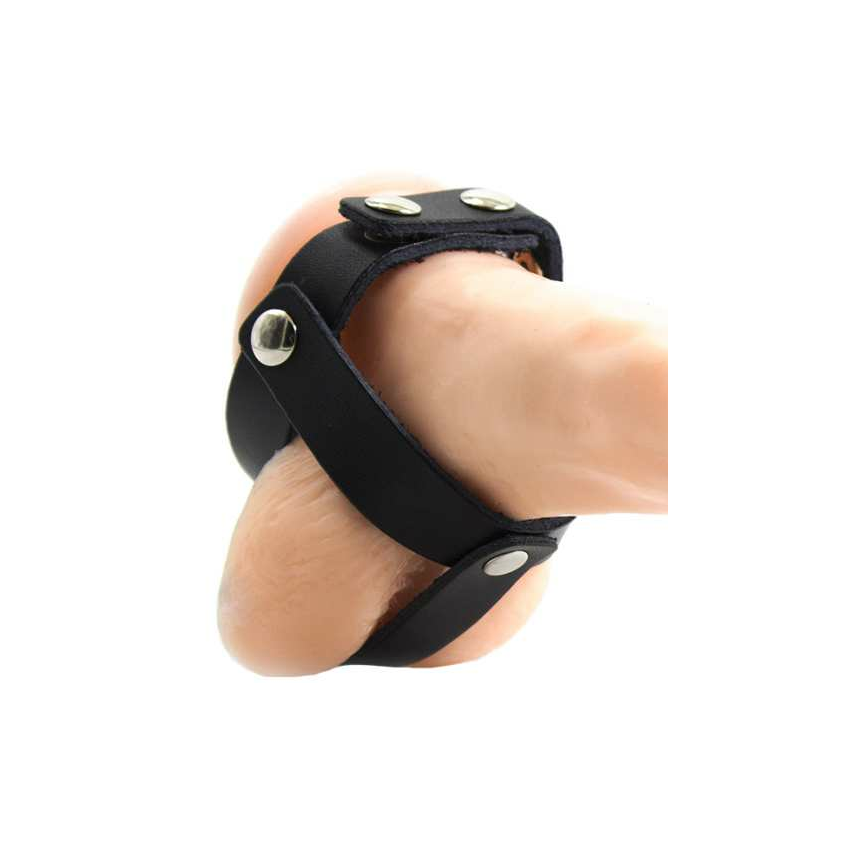 Ohmama Fetish Leather Ball Cage