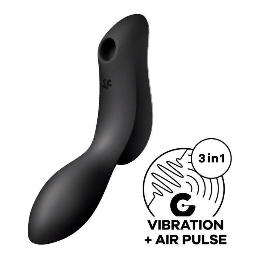 Satisfyer - Curvy Trinity 2 Air Pulse Vibrator Black