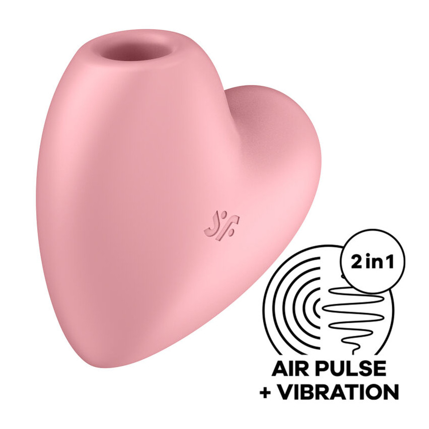 Satisfyer - Cutie Heart Air Pulse Stimulator & Vibrator Pink