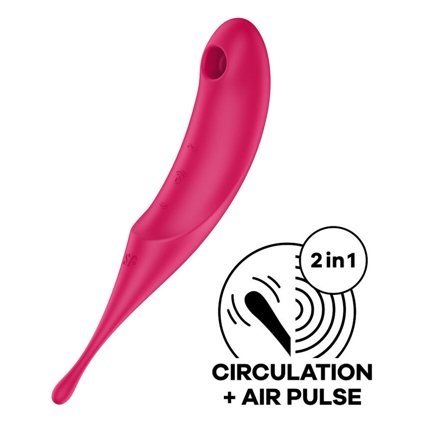 Satisfyer - Twirling Pro Air Pulse Stimulator & Vibrator Red