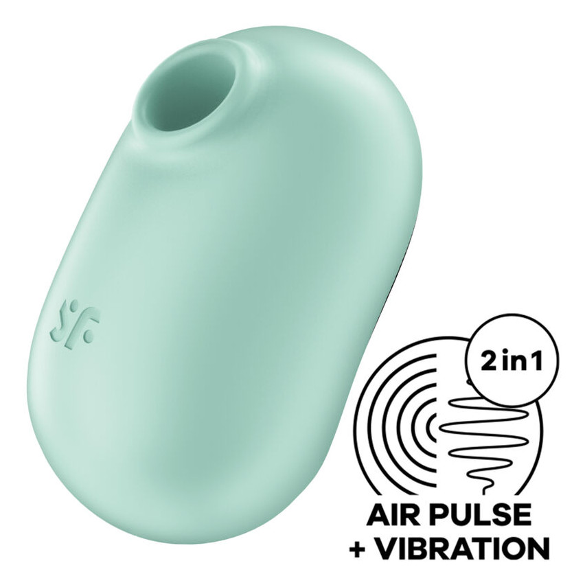 Satisfyer - Pro To Go 2 Double Air Pulse Stimulator & Vibrator Green