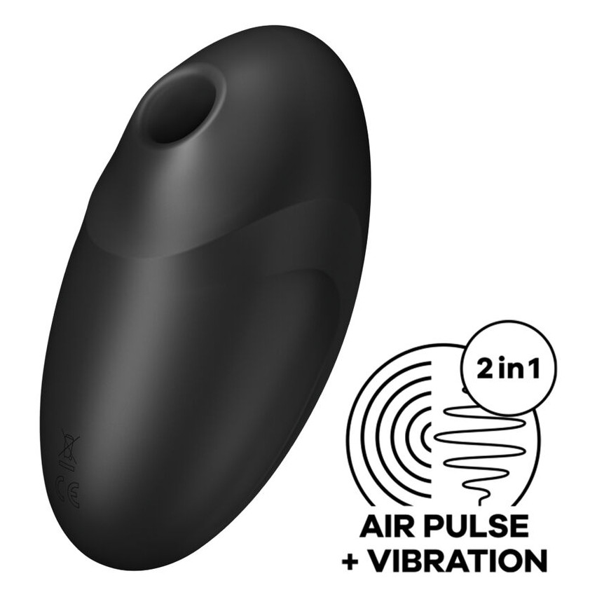 Satisfyer - Vulva Lover 3 Air Pulse Stimulator & Vibrator Black