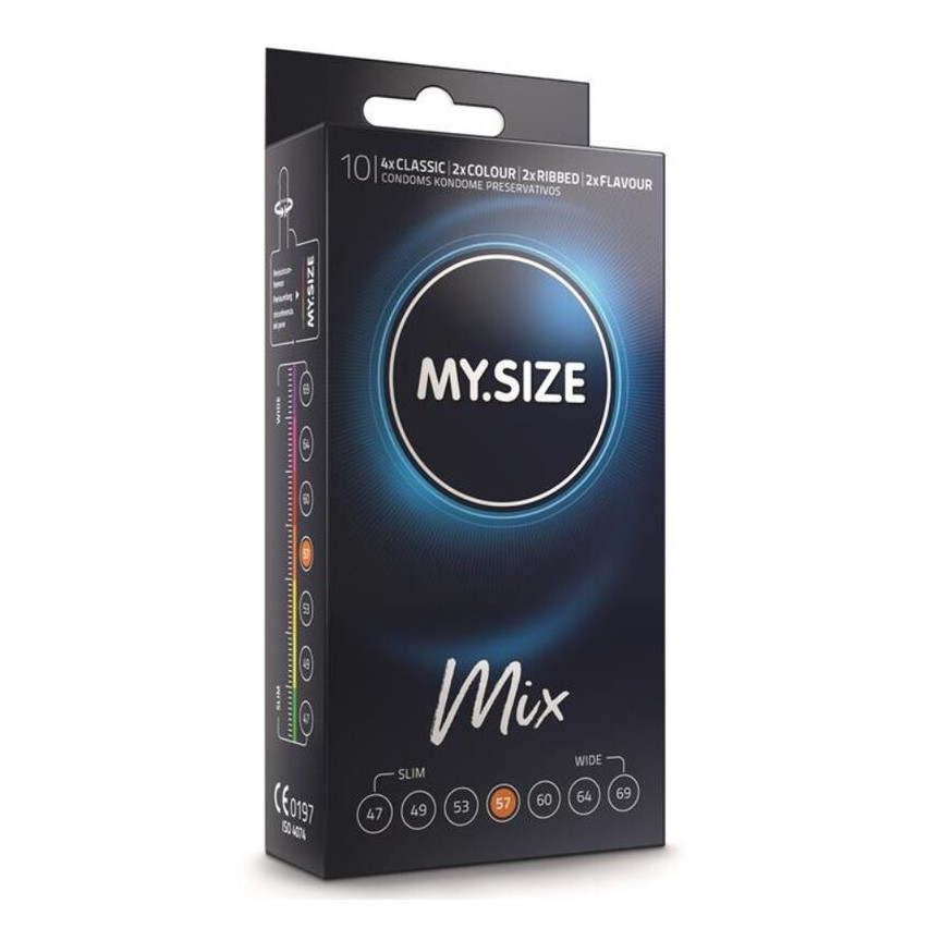 My Size - Mix Condoms 57 Mm 10 Units