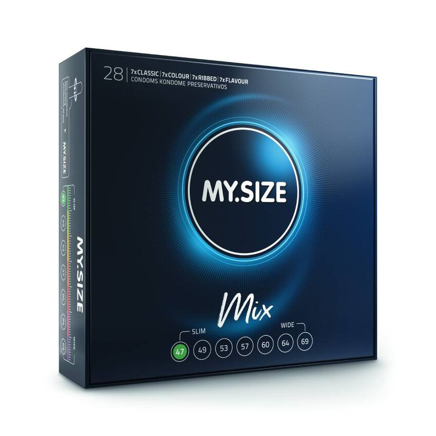 My Size - Mix Condoms 47 Mm 28 Units