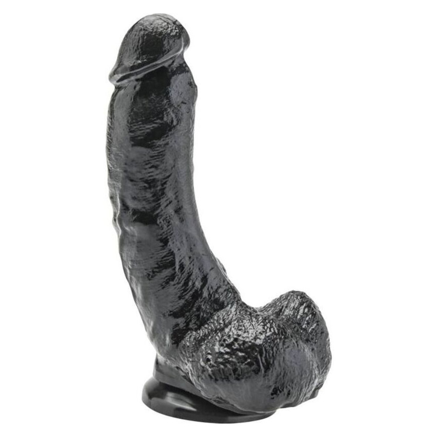 Get Real - Dildo 20,5 Cm With Balls Black