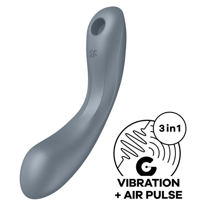 Satisfyer - Curve Trinity 1 Air Pulse Vibration Grey