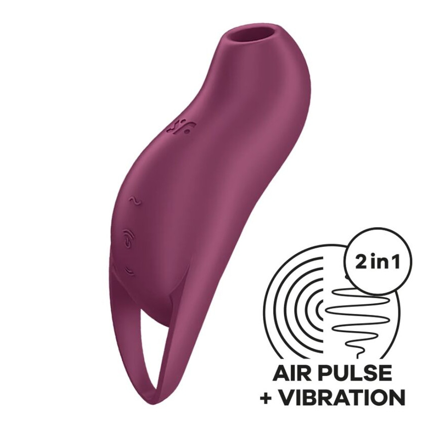 Satisfyer - Pocket Pro 1 Clitoris Stimulator Garnet