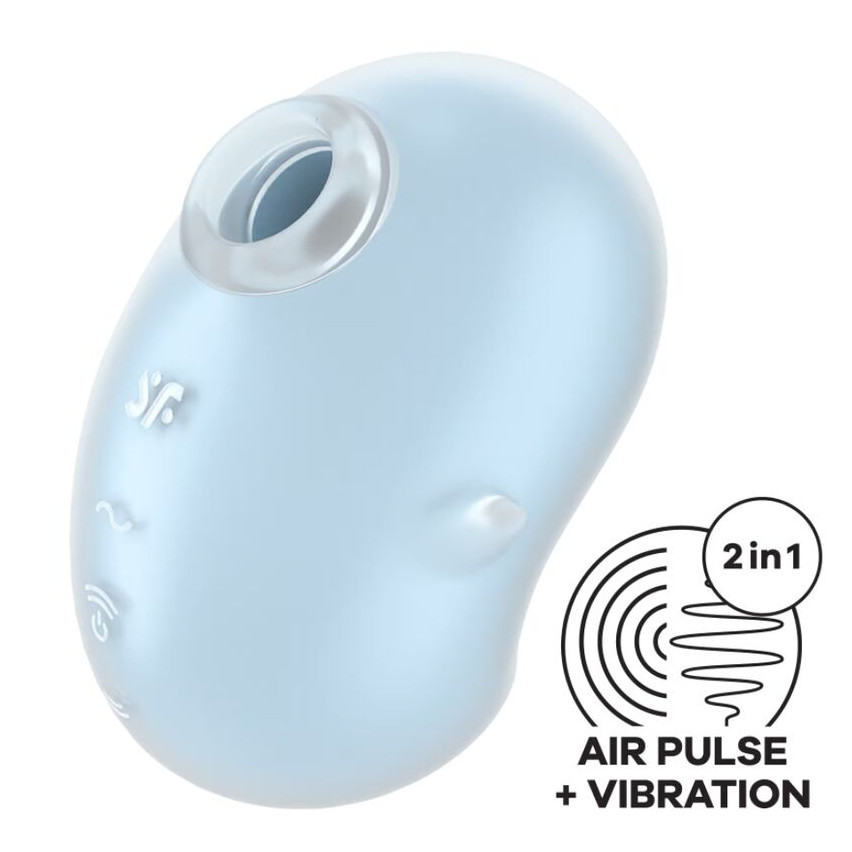 Satisfyer - Cutie Ghost Lay-on Vibrator Light Blue