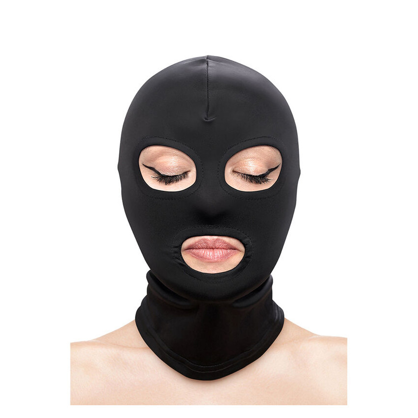 Ns Novelties - Fetish & Fashion Eyes And Mouth Hood Nylon Black