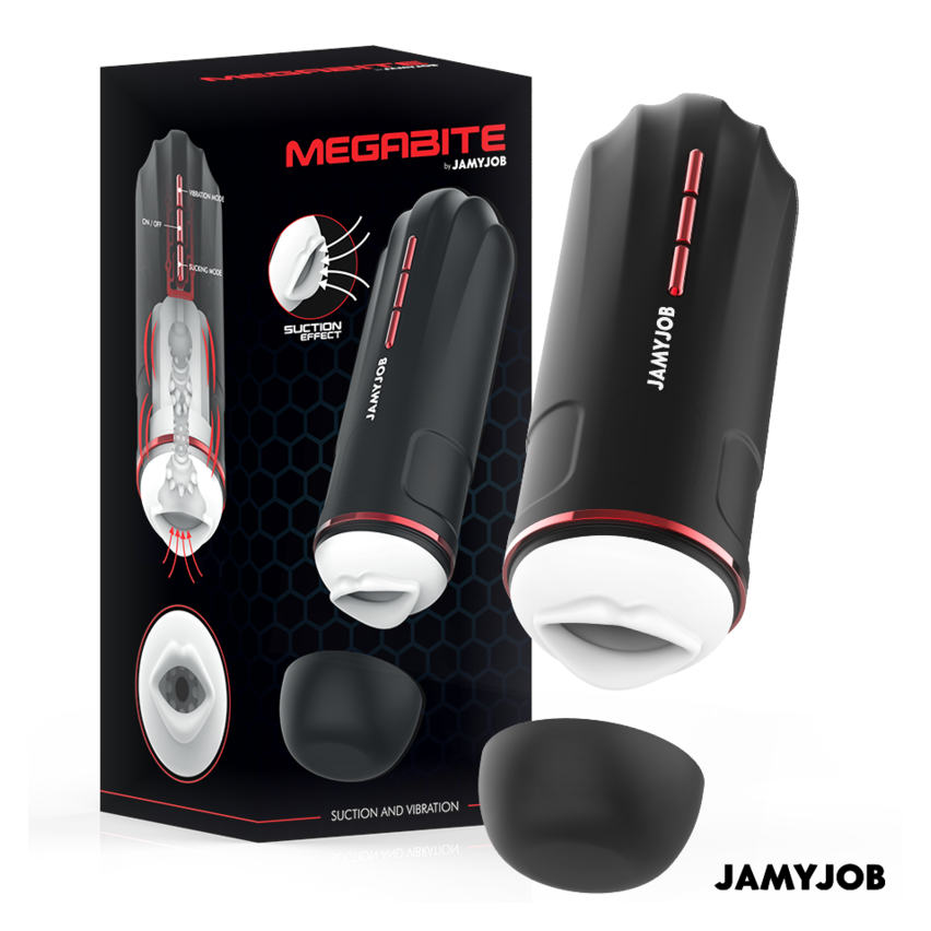 Jamyjob - Megabite Automatic Mouth Masturbator 5 Modes Stimulating Waves And Vibration