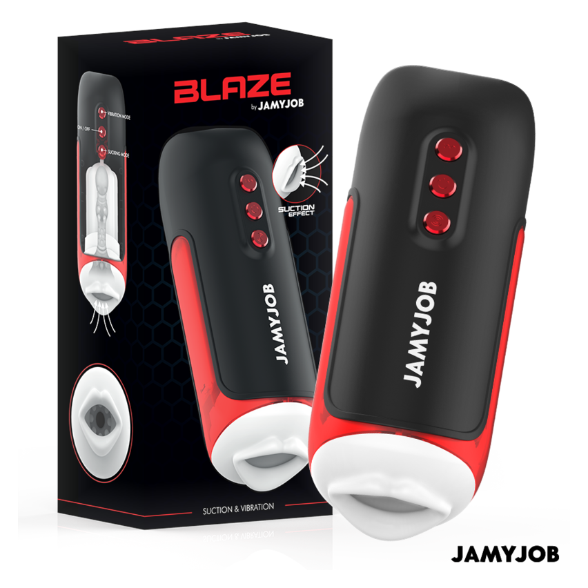 Jamyjob - Blaze Automatic Mouth Masturbator 5 Modes Stimulating Waves And Vibration