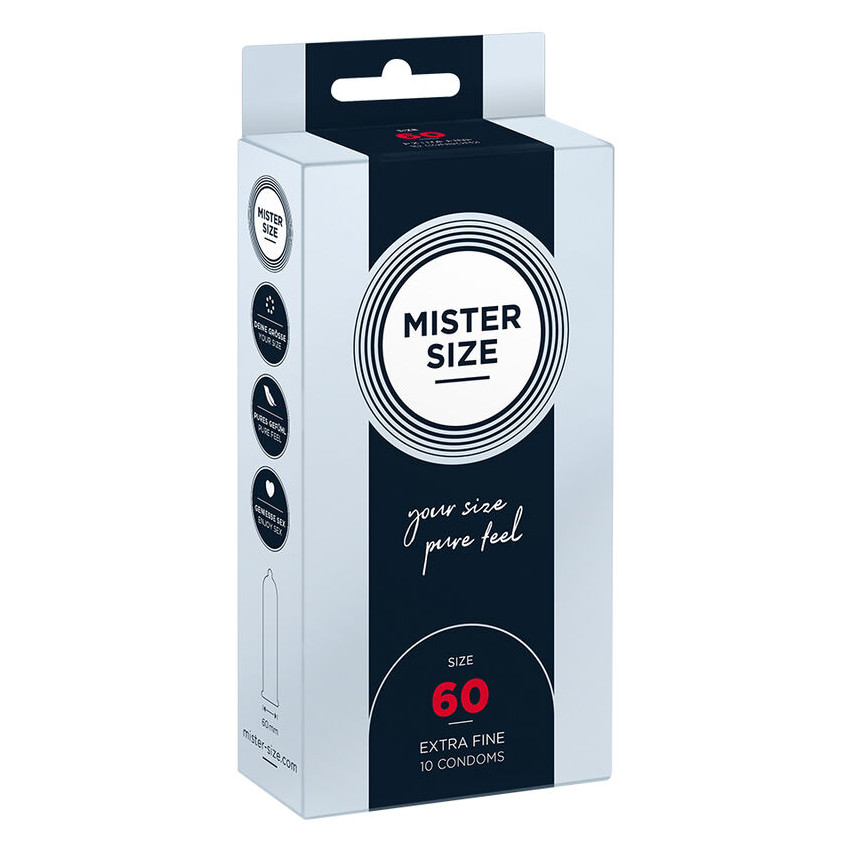 Mister Size - Condom Size Xl 60 Mm (10 Units)