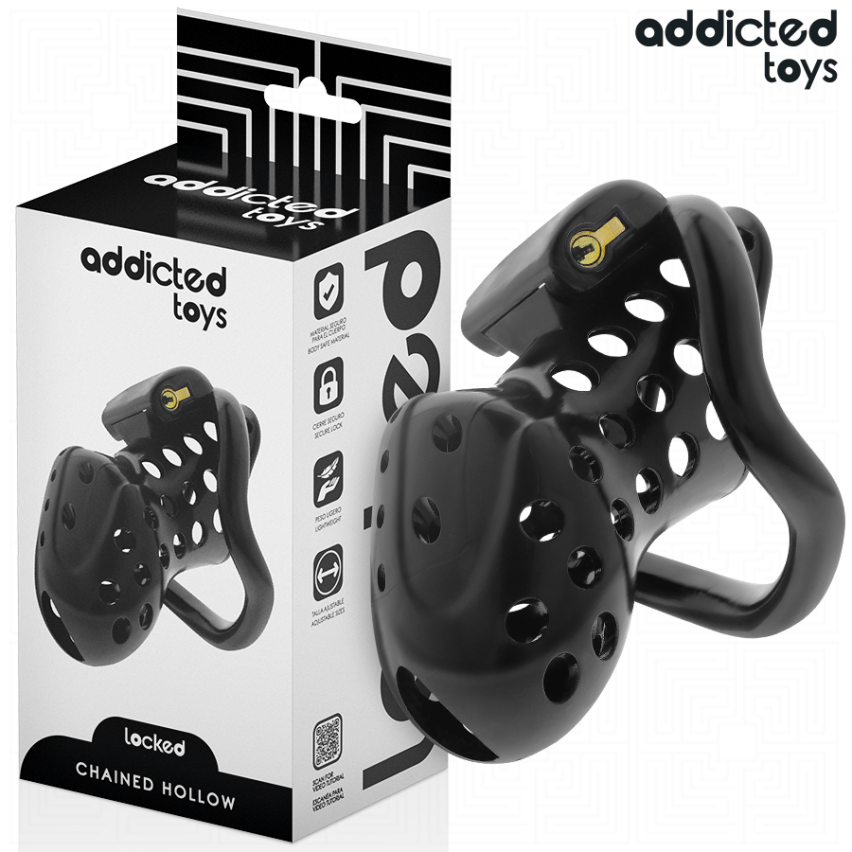 Addicted Toys Locked - Chained Hollow Penis Cage 10.5 Cm