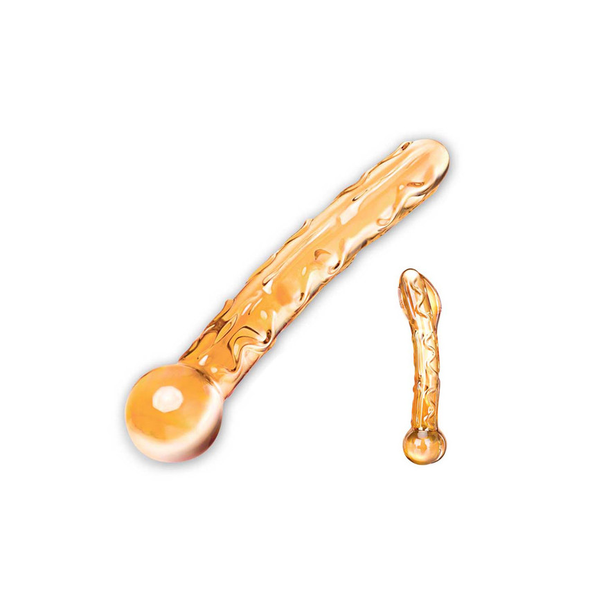 Glas - Orange Tickler Glass Dildo