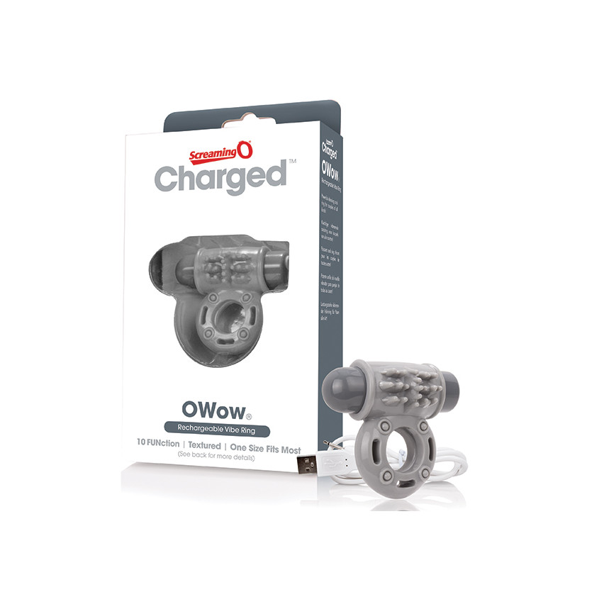 The Screaming O - Charged Owow Vibe Ring Grey