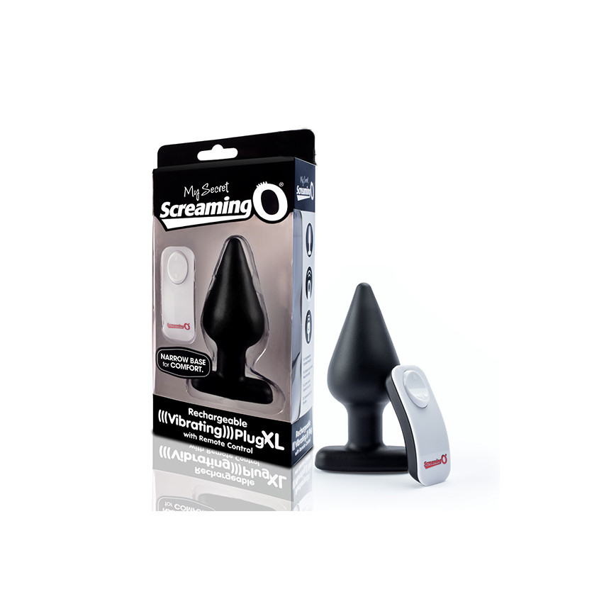 The Screaming O - Vibrating Plug Xl Black