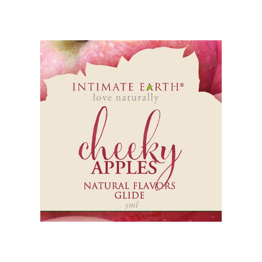 Intimate Earth - Natural Flavors Glide Cheeky Apples Foil 3