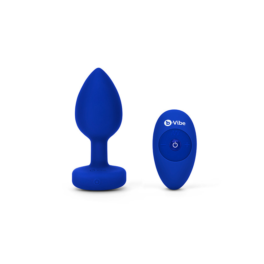 B-vibe - Vibrating Jewel Plug L/xl Navy