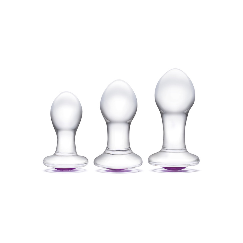 Glas - Bling Bling Glass 3 Pc Anal Training Kit